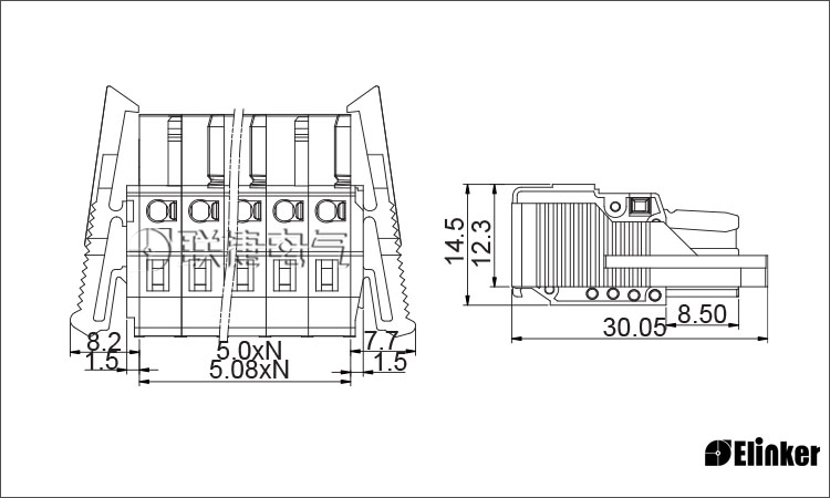 LSC1BJ-5.0弹簧式接线端子