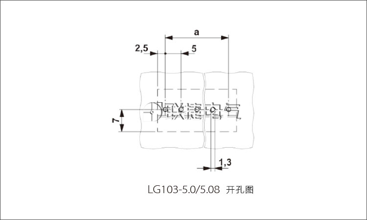 LG103-5.0/LG103-5.08直焊式接线端子