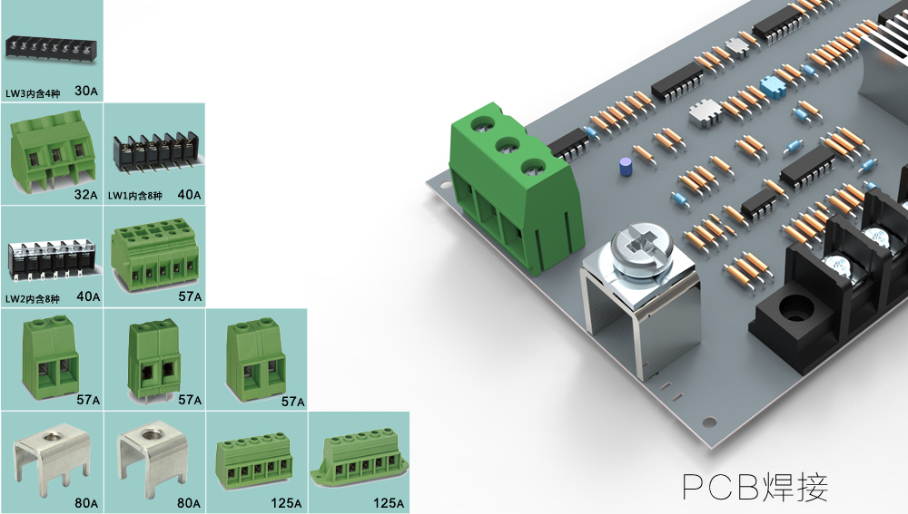 PCB大电流接线端子台